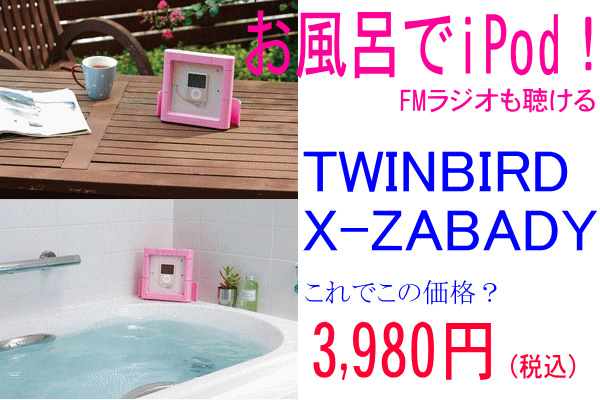 TWINBIRDicCo[hj FMWIthXs[J[ X ZABADY AV-J122